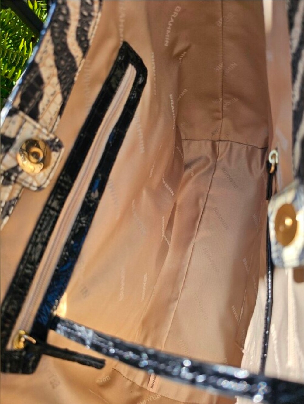 NWT Brahmin Aliza Tote & Ady Wallet Everlasting Encore Zebra Animal Print Set - Picture 5 of 13